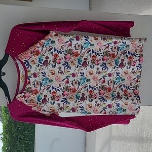 NWT Cheeky Plum 12y swim rashguard